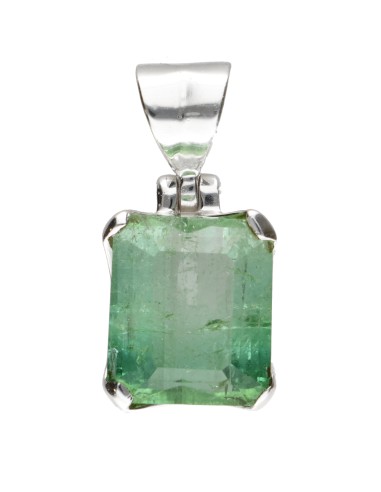 Bicolor Tourmaline Pendant in 925...