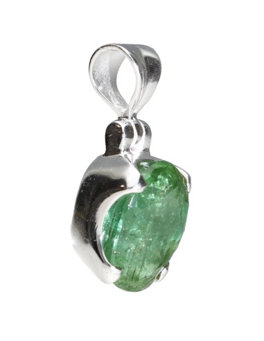 Pendentif en tourmaline verte en...