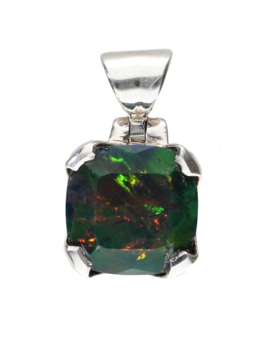 Colgante di Ópalo Nero in Argento...