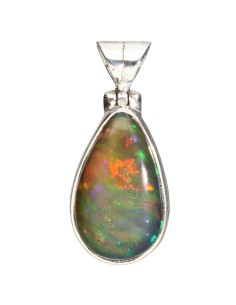 Black Opal Pendant in...