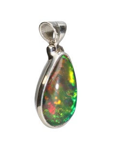 Pendentif d'opale noire en... 2