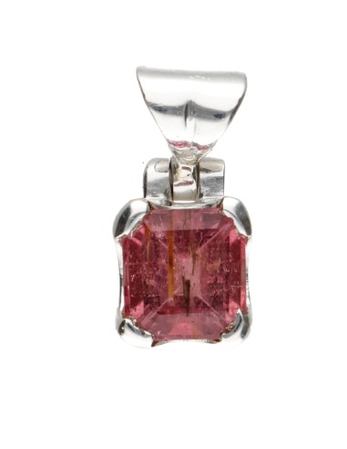 Colgante di Tormalina Rosa in Plata...