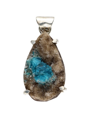 Pendant of Cavansite in Sterling...