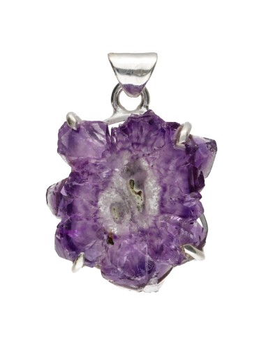 Pendentif en améthyste en argent...