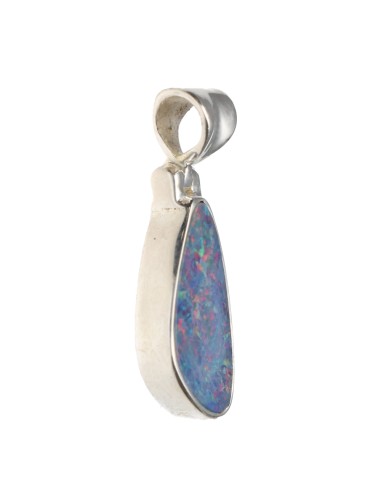 Colgante di Ópalo Blu in Argento...