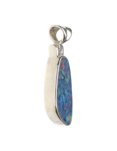 Colgante di Opale Blu in Argento...