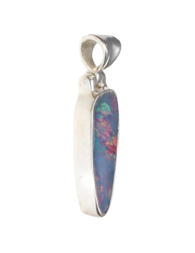 Colgante di Ópalo Blu in Argento...