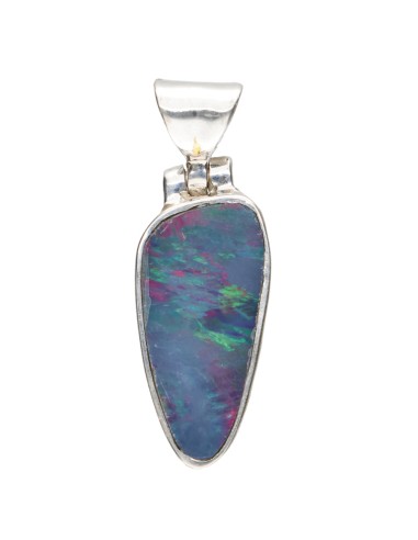 Colgante di Ópalo Blu in Argento...