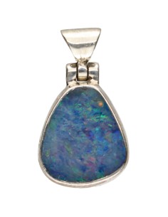 Blue Opal Pendant in 925...