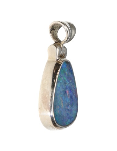 Colgante di Ópalo Blu in Argento...