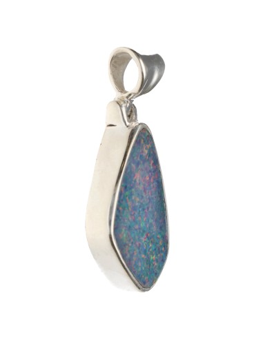 Blue Opal Pendant in Sterling Silver...