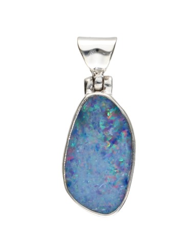 Colgante de Ópalo Azul en Plata de...