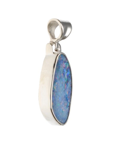 Colgante di Ópalo Blu in Argento...