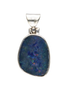 Blue Opal Pendant in 925...