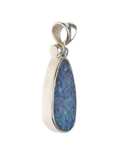 Colgante di Opale Blu in Argento...