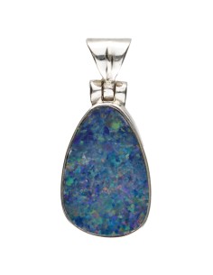 Pendentif en Opale Bleue en...