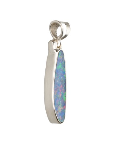 Colgante di Ópalo Blu in Argento...