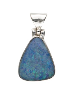 Pendentif en Opale Bleue en...