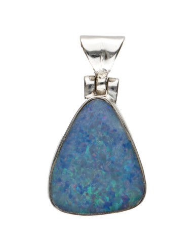 Colgante di Opale Blu in Argento...