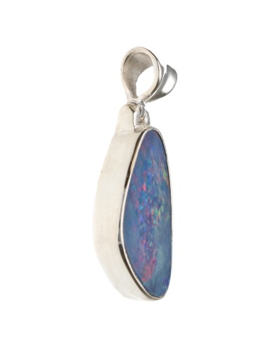 Colgante di Ópalo Blu in Argento...
