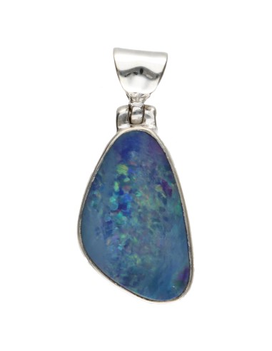 Colgante di Ópalo Blu in Argento...