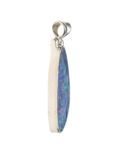 Colgante di Ópalo Blu in Argento...