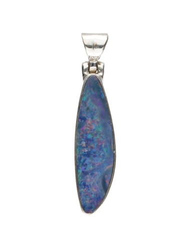 Colgante di Ópalo Blu in Argento...