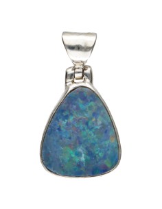 Blue Opal Pendant in 925...