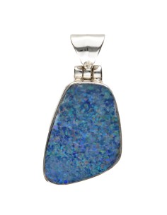 Blue Opal Pendant in...