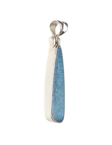 Colgante di Ópalo Blu in Argento...