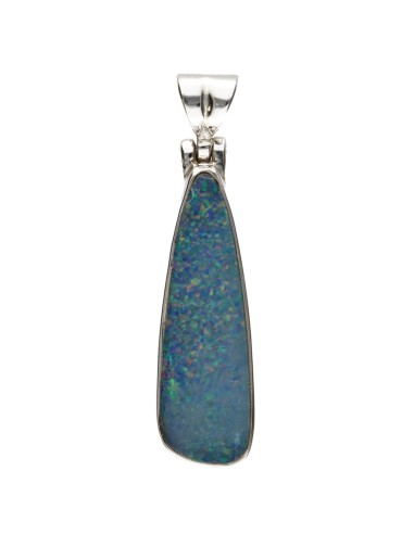 Colgante di Ópalo Blu in Argento...