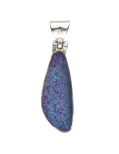 Blue Opal Pendant in Sterling Silver...