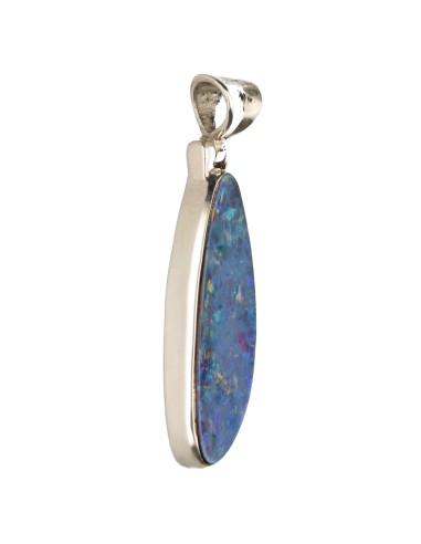 Blue Opal Pendant in Sterling Silver...