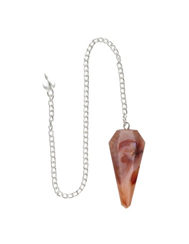 Faceted Carnelian Pendulum (PEND231)