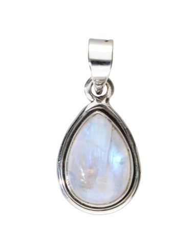Medium Moonstone Drop Pendant in 925...