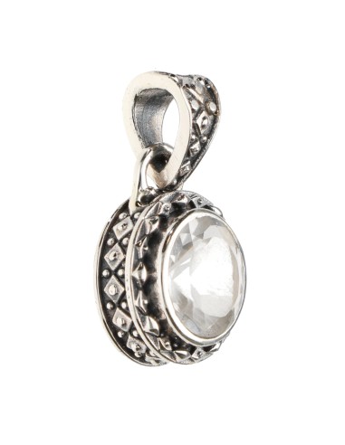 Bohemian Quartz Pendant in Sterling...