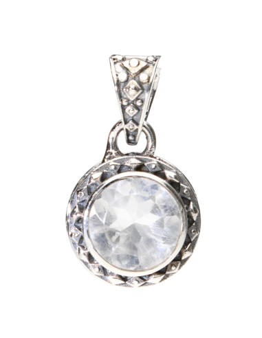 Colgante Bohemio de Cuarzo en Plata...