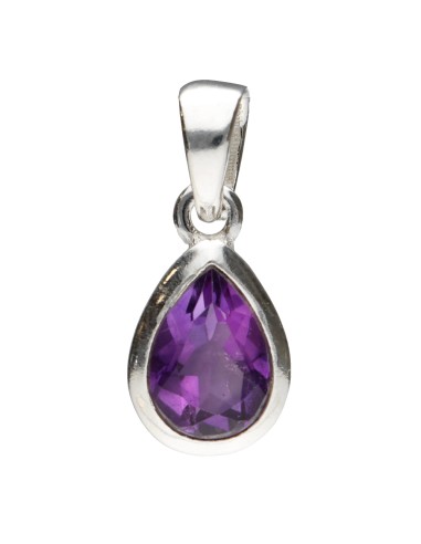 Pendentif goutte d'améthyste de en...