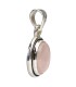 Pendentif Ovale en Quartz Rose en Argent Sterling 925
