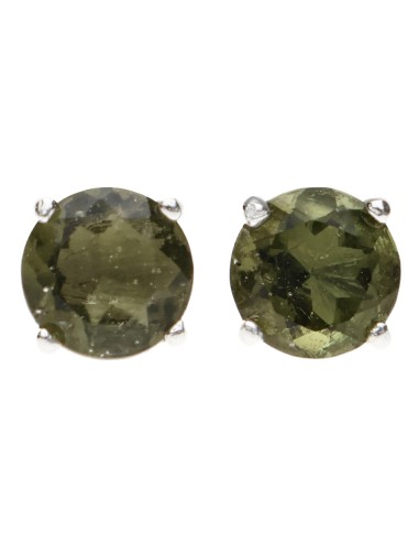 Pendenti di Moldavite Sfaccettata in...