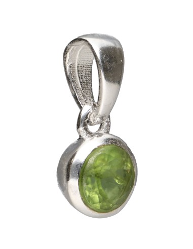 Pingente de círculo de peridoto...