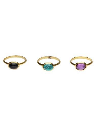 Anello di Minerale Casuale in Argento...