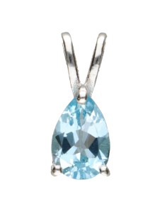 Blue Topaz Faceted Drop...
