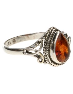 Bohemian Amber Drop Ring in... 2
