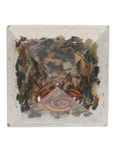 Pyramide en Orgonite de Cyanite en...