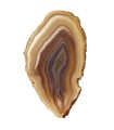 Petite plaque en agate marron teintée