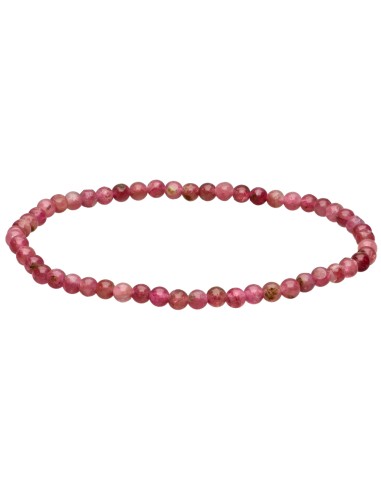 Bracelet de tourmaline rose 4mm