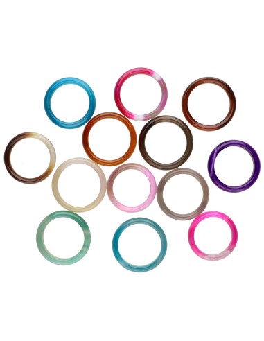 Anello di Agata Tinta Casuale
