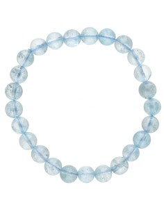 Bracciale di topazio blu 8mm 2