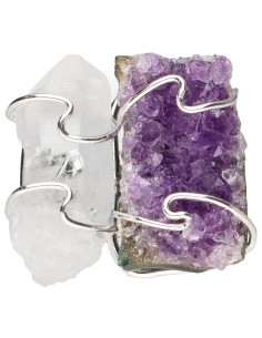 Amethyst and Quartz Druzy...